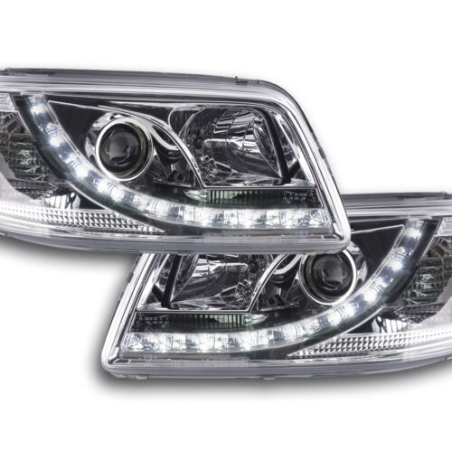 Scheinwerfer Set Daylight LED TFL-Optik VW Bus Typ T5  03-09 chrom