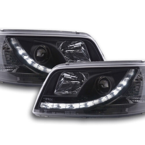 Scheinwerfer Set Daylight LED TFL-Optik VW Bus T5  03-09 schwarz