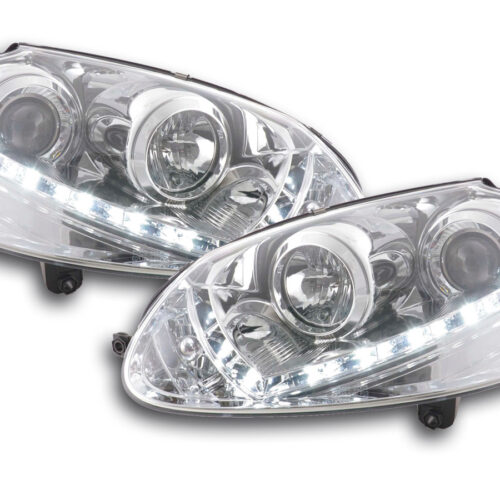 Scheinwerfer Set Daylight LED Tagfahrlicht VW Golf 5  03-08 chrom