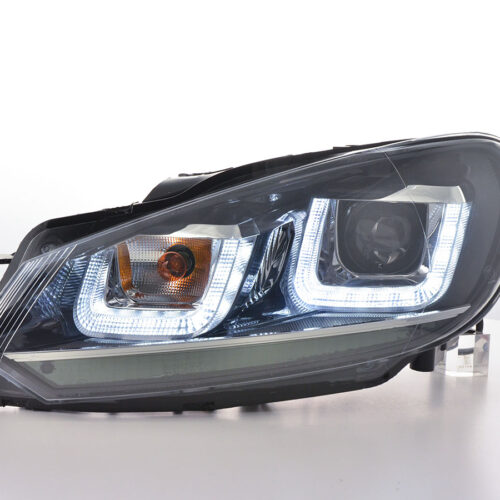 Scheinwerfer Set Daylight LED Tagfahrlicht VW Golf 6  08-12 schwarz