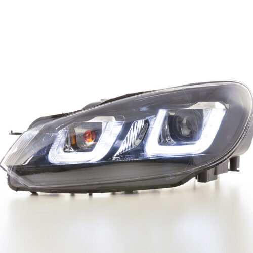 Scheinwerfer Set Daylight LED Tagfahrlicht VW Golf 6  08-12 schwarz