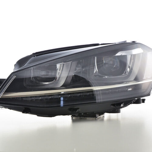 Scheinwerfer Set Daylight LED Tagfahrlicht VW Golf 7  ab 2012 schwarz