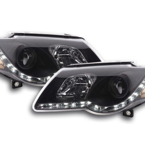 Scheinwerfer Set Daylight LED Tagfahrlicht VW Passat B6 3C schwarz