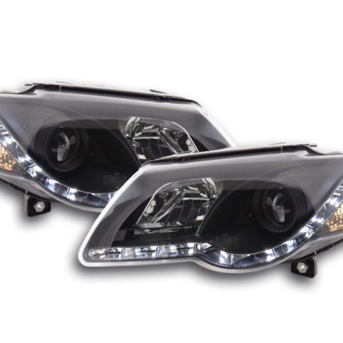 Scheinwerfer Set Daylight LED Tagfahrlicht VW Passat B6 3C  05-10 schwarz