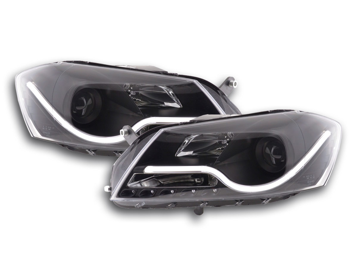 Scheinwerfer Set Daylight LED TFL-Optik VW Passat B7 3C  10- schwarz