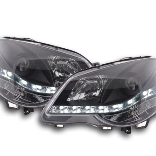 Scheinwerfer Set Daylight LED Tagfahrlicht VW Polo 9N3  05-09 schwarz