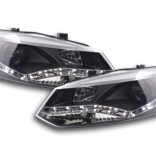 Scheinwerfer Set Daylight LED TFL-Optik VW Polo Typ 6R  2010- schwarz für Rechtslenker