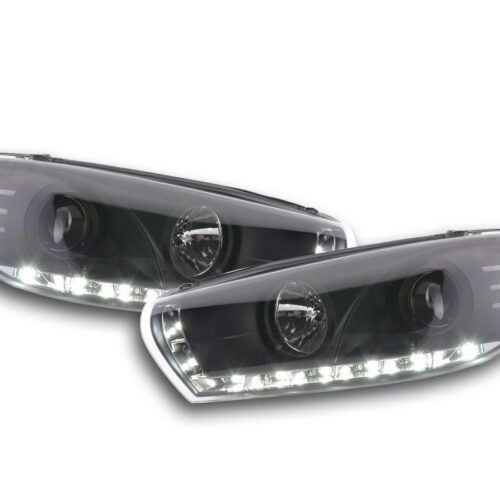 Scheinwerfer Set Daylight LED TFL-Optik VW Scirocco 3 Typ 13  08- schwarz für Rechtslenker