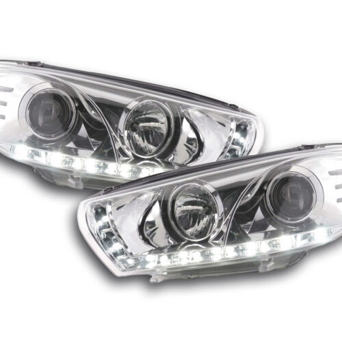 Scheinwerfer Set Daylight LED Tagfahrlicht VW Scirocco 3 Typ 13 chrom