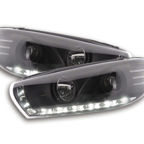 Scheinwerfer Set Daylight LED Tagfahrlicht VW Scirocco 3 Typ 13 schwarz