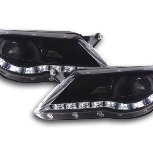 Scheinwerfer Set Daylight LED TFL-Optik VW Tiguan schwarz