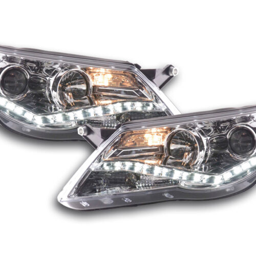 Scheinwerfer Set Daylight LED Tagfahrlicht VW Tiguan  07-11 chrom