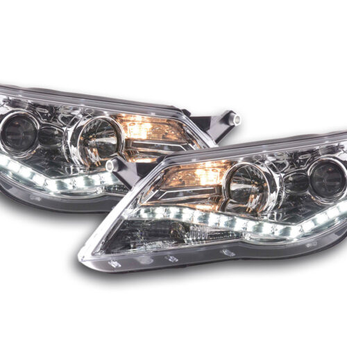 Scheinwerfer Set Daylight LED TFL-Optik VW Tiguan  07-11 chrom