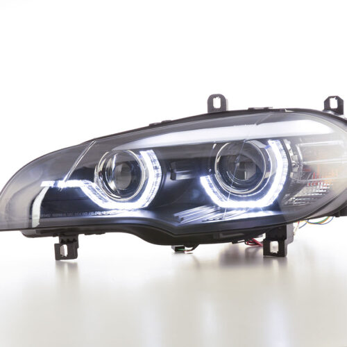 Scheinwerfer Set Xenon Daylight LED Tagfahrlicht BMW X5 E70  06-10 schwarz