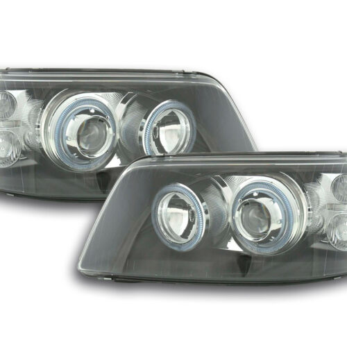 Scheinwerfer Set Angel Eyes VW Bus Typ T5  03-09 schwarz