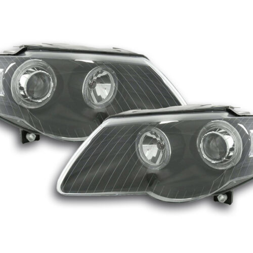 Scheinwerfer Set Angel Eyes VW Passat Typ B6 05-11 schwarz