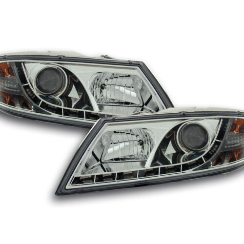 Scheinwerfer Set Daylight LED TFL-Optik Skoda Octavia Typ 1Z  04-08 chrom