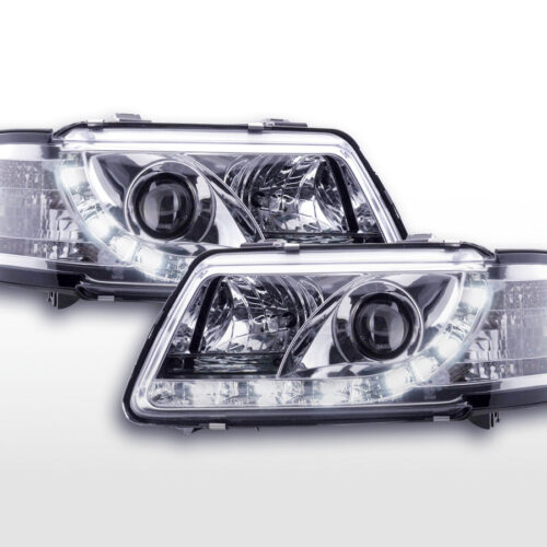 Scheinwerfer Set Daylight LED Tagfahrlicht Audi A3 Typ 8L  96-00 chrom