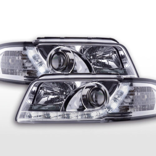 Scheinwerfer Set Daylight LED Tagfahrlicht Audi A4 B5 8D  94-99 chrom