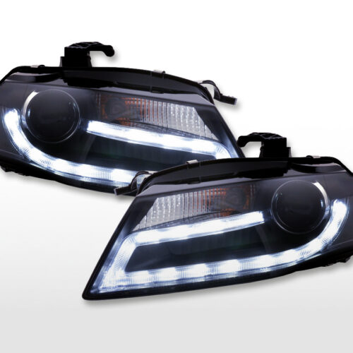 Scheinwerfer Set Xenon Daylight LED Tagfahrlicht Audi A4 B8 8K  07-11 schwarz