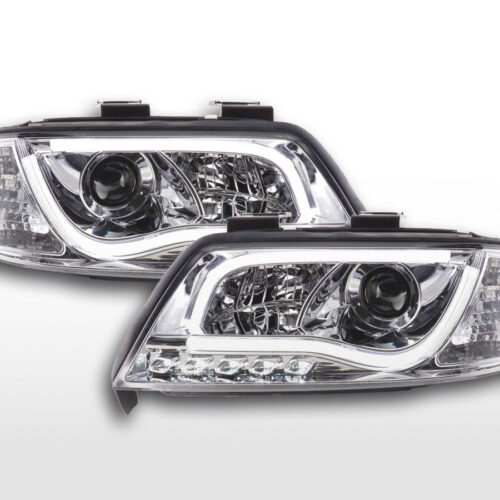 Scheinwerfer Set Daylight LED TFL-Optik Audi A6 Typ 4B  97-01 chrom