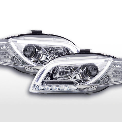 Scheinwerfer Set Daylight LED Tagfahrlicht Audi A4 B7 8E  04-08 chrom