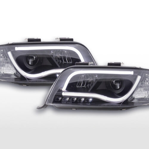 Scheinwerfer Set Daylight LED TFL-Optik Audi A6 Typ 4B  01-04 schwarz für Rechtslenker