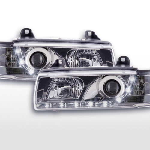 Scheinwerfer Set Daylight LED Tagfahrlicht BMW 3er E36 Coupe, Cabrio  92-99 chrom