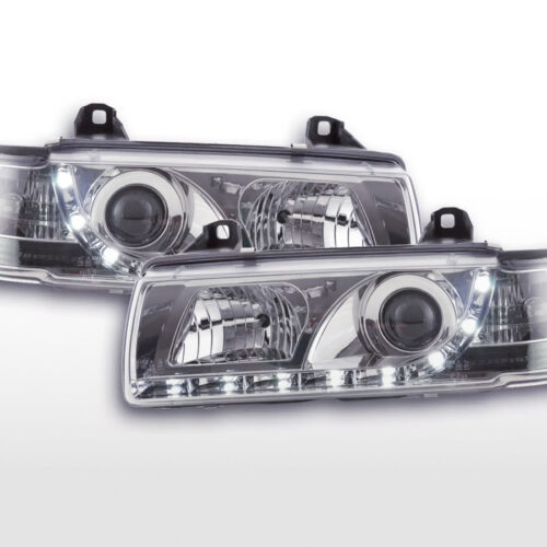 Scheinwerfer Set Daylight LED Tagfahrlicht BMW 3er E36 Limousine  92-98 chrom