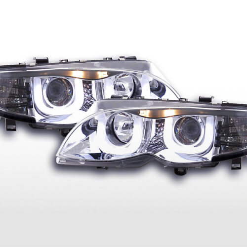 Scheinwerfer Set Angel Eyes BMW 3er E46 Limo/Touring  02-05 chrom