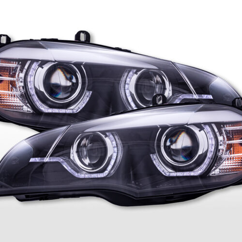 Daylight Scheinwerfer mit LED Tagfahrlicht BMW X5 E70  2008-2010 schwarz