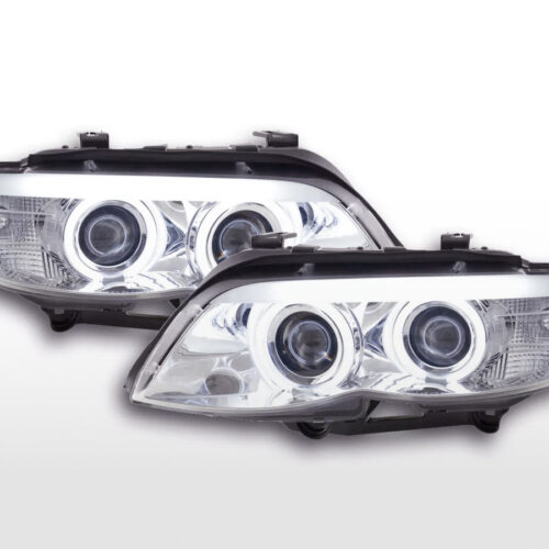 Scheinwerfer Set Xenon Daylight CCFL TFL-Optik BMW X5 E53  03-06 chrom