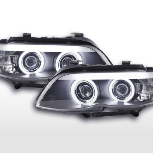 Scheinwerfer Set Xenon Daylight CCFL TFL-Optik BMW X5 E53  03-06 schwarz