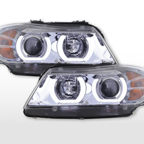 Scheinwerfer Set Daylight LED TFL-Optik BMW 3er E90/E91  05-08 chrom