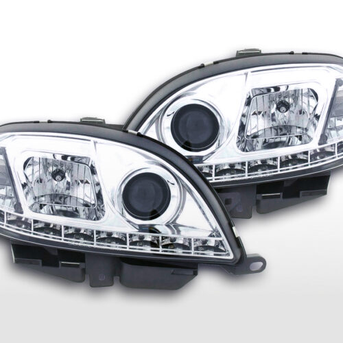 Scheinwerfer Set Daylight LED TFL-Optik Citroen Saxo  00-02 chrom