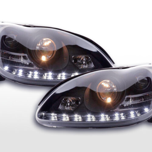 Scheinwerfer Set Daylight LED TFL-Optik Mercedes S-Klasse W220  02-05 schwarz