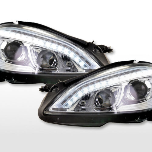 Scheinwerfer Set Xenon Daylight LED TFL-Optik Mercedes-Benz S-Klasse (221)  05-09 chrom