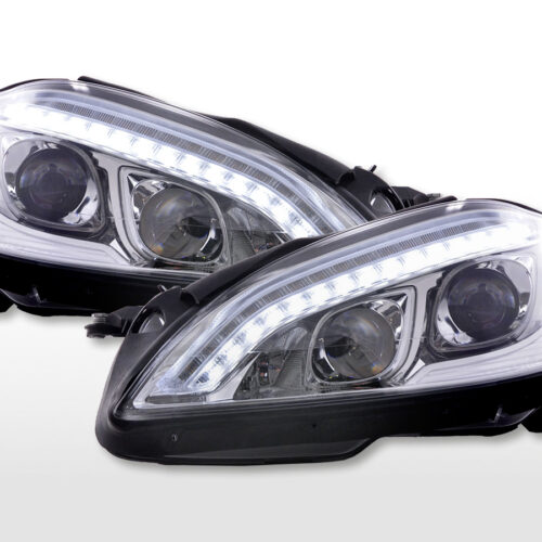 Scheinwerfer Set Daylight LED TFL-Optik Mercedes-Benz S-Klasse (221)  05-09 chrom