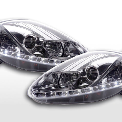 Scheinwerfer Set Daylight LED TFL-Optik Fiat Grande Punto Typ 199  08- chrom