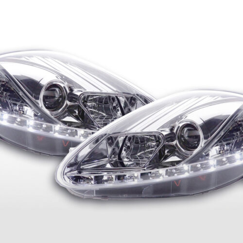 Scheinwerfer Set Daylight LED TFL-Optik Fiat Grande Punto Typ 199  08- chrom