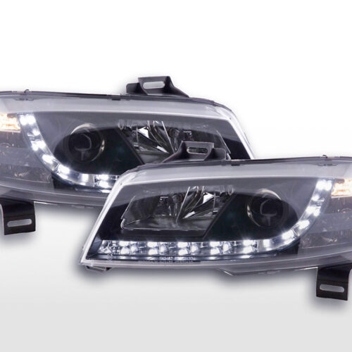 Scheinwerfer Set Daylight LED Tagfahrlicht Fiat Stilo  01-06 schwarz