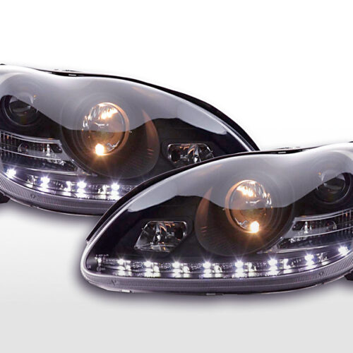 Scheinwerfer Set Daylight LED TFL-Optik Mercedes S-Klasse Typ W220  98-05 schwarz