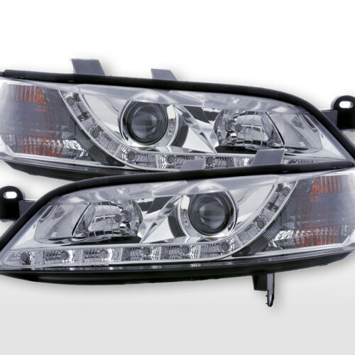 Scheinwerfer Set Daylight LED Tagfahrlicht Opel Vectra B  95-99 chrom