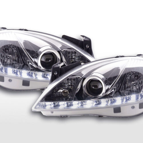 Scheinwerfer Set Daylight LED Tagfahrlicht Opel Corsa C  01-06 chrom