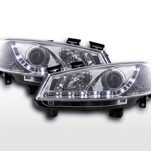 Scheinwerfer Set Daylight LED TFL-Optik Renault Megane 2 3/5-trg.  03-02/06 chrom