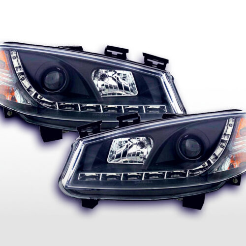 Scheinwerfer Set Daylight LED TFL-Optik Renault Megane 2 3/5-trg.  03-06 schwarz