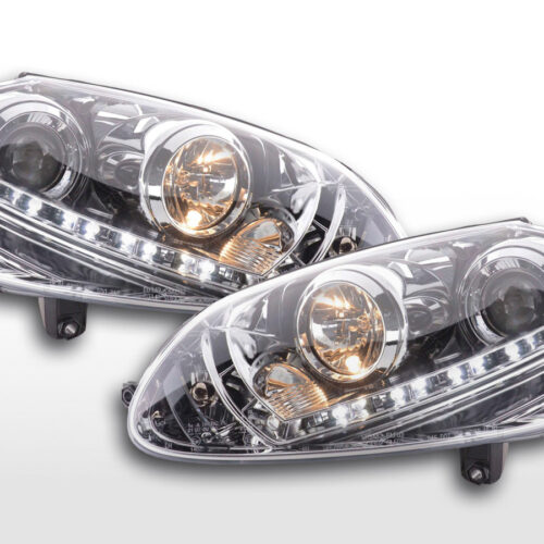 Scheinwerfer Set Daylight LED TFL-Optik VW Golf 5 Typ 1K  03-08 chrom