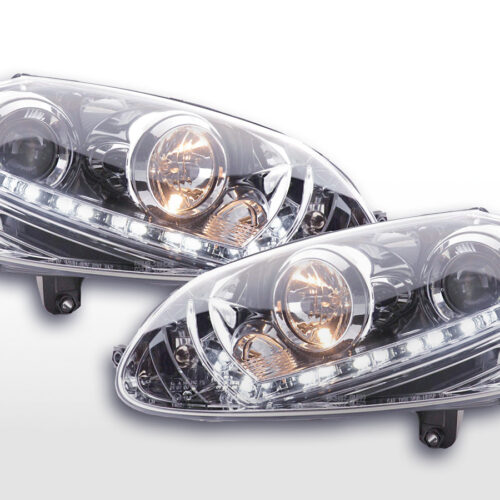 Scheinwerfer Set Daylight LED Tagfahrlicht VW Golf 5  03-08 chrom