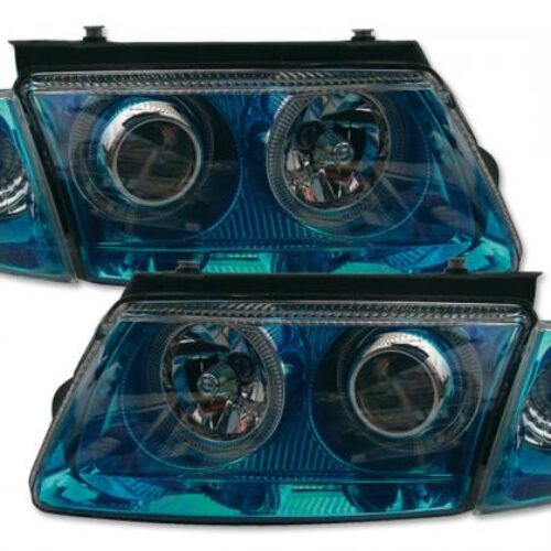 Scheinwerfer Angel Eyes VW Passat Typ 3B  97-00 blauchrom