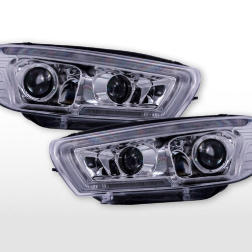 Halogen Scheinwerfer Set LED Tagfahrlicht VW Scirocco 3 Bj. 15-17 (Facelift) chrom